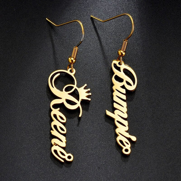 Personalized Customize Name Earrings