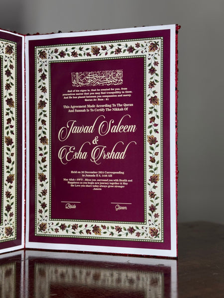 Nikkah Booklet | FANCY RED