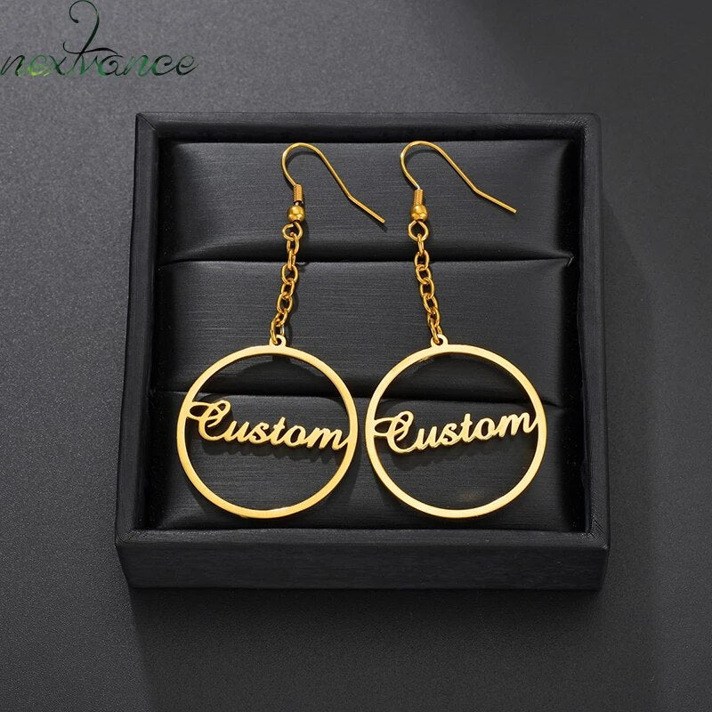 Personalized Customize Name Earrings