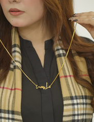 Urdu name necklace