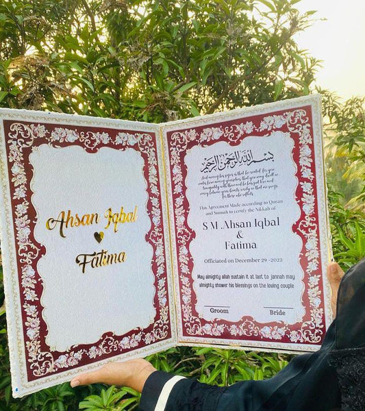 Customized Nikkah Books