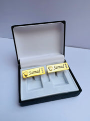 Crown Engraved Cufflinks