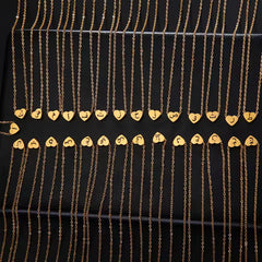 Initial Heart Locket Necklace